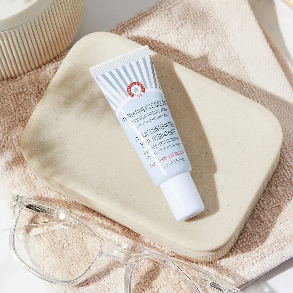 NEW First Aid Beauty Hydrating Eye Cream‎ Hyaluronic Acid Sensitive Skin 0.5oz